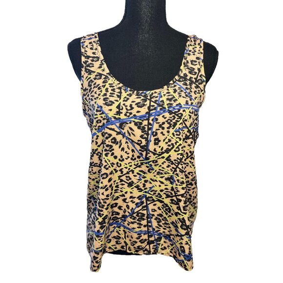 LUSH Cheetah Print Tank - Open Back scoop neck 80's - Picture 3 of 7